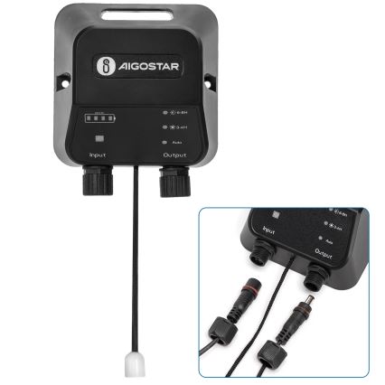 Aigostar - LED solarni luster LED/70W/12V 6000 mAh 6500K, prečnik 12 cm, sa daljinskim upravljačem