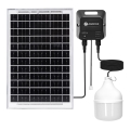 Aigostar - LED solarni luster LED/70W/12V 6000 mAh 6500K, prečnik 12 cm, sa daljinskim upravljačem
