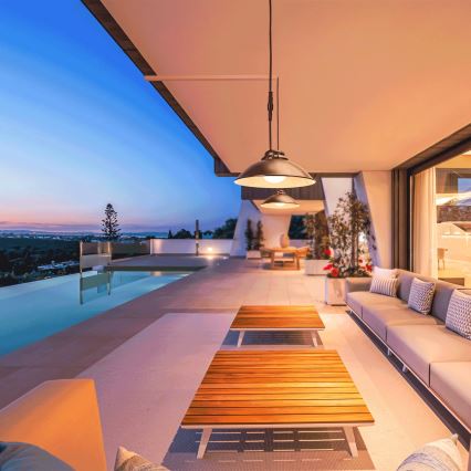 Aigostar - LED prigušiva solarna viseća lampa na sajli LED/3,2V 3000K/4000K/6500K 5000 mAh IP65 + daljinski upravljač