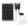 Aigostar - LED solarni luster sa senzorom 2xLED/35W/12V 6000 mAh 6500K IP65 prečnik 10 cm + daljinski upravljač