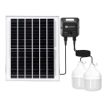 Aigostar - LED solarni luster sa senzorom 2xLED/70W/12V 12000 mAh 6500K prečnik 12 cm + daljinski upravljač