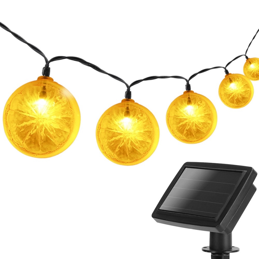 Aigostar - LED solarni lanac 10xLED/3,8m IP44 600 mAh topla bela