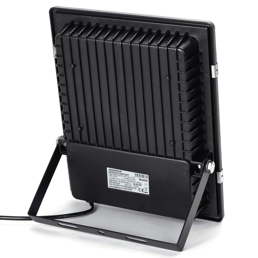 Aigostar - LED solarni reflektor LED/100W/3,2V 2000mAh 3000K/4000K/6500K IP66 + s daljinskim upravljačem