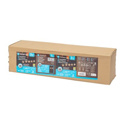 Aigostar - LED solarna božićna svetiljka LED/0,054W/1,2V 1m IP65 800 mAh hladno bela