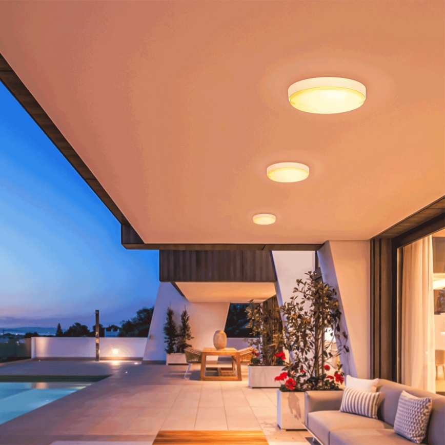 Aigostar - LED prigušiva solarna plafonska svetiljka LED/3,2V 3000K/4000K/6500K IP65 + daljinsko upravljanje