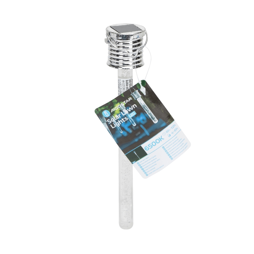 Aigostar - Solarna LED svetiljka LED/0,006W/1,2V hrom 40 mAh 6500K IP44