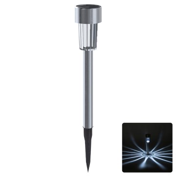 Aigostar - LED solarno svetlo LED/2V IP44 40 mAh mat hrom