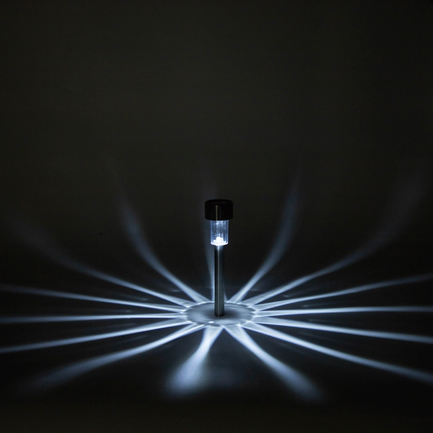 Aigostar - LED solarno svetlo LED/2V IP44 40 mAh mat hrom