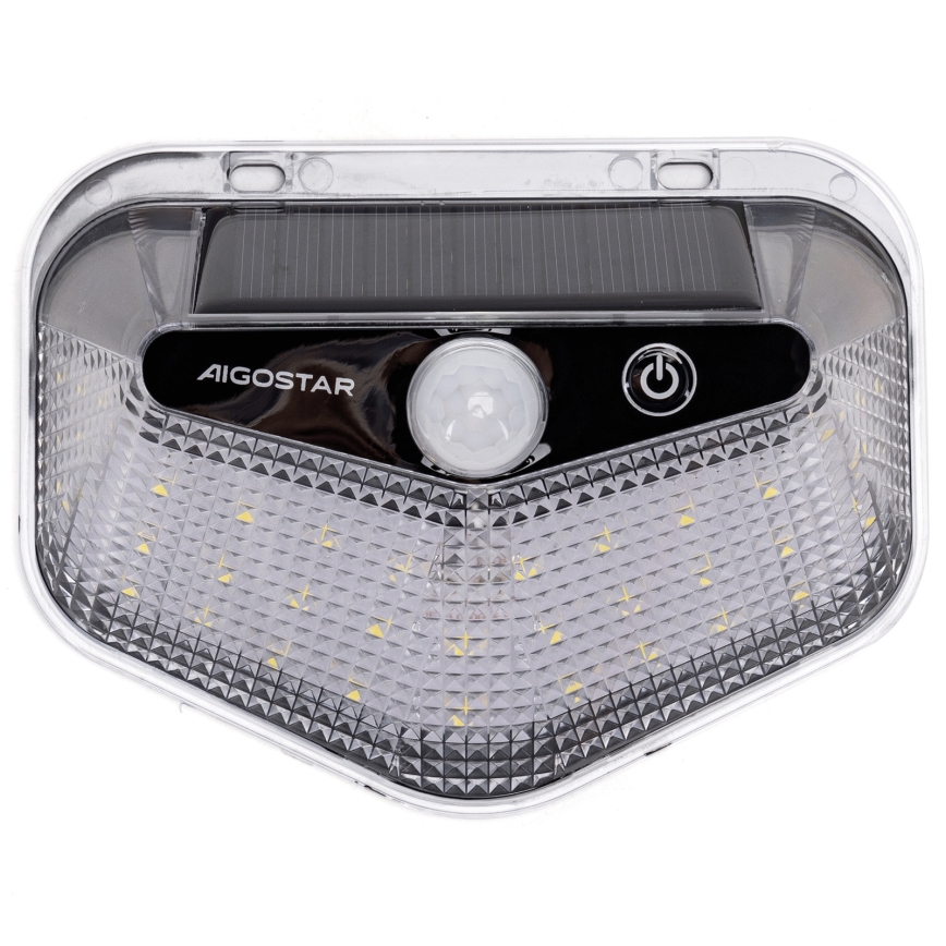 Aigostar - LED solarno svetlo sa senzorom LED/3,7V 6500K 500 mAh IP65 crna