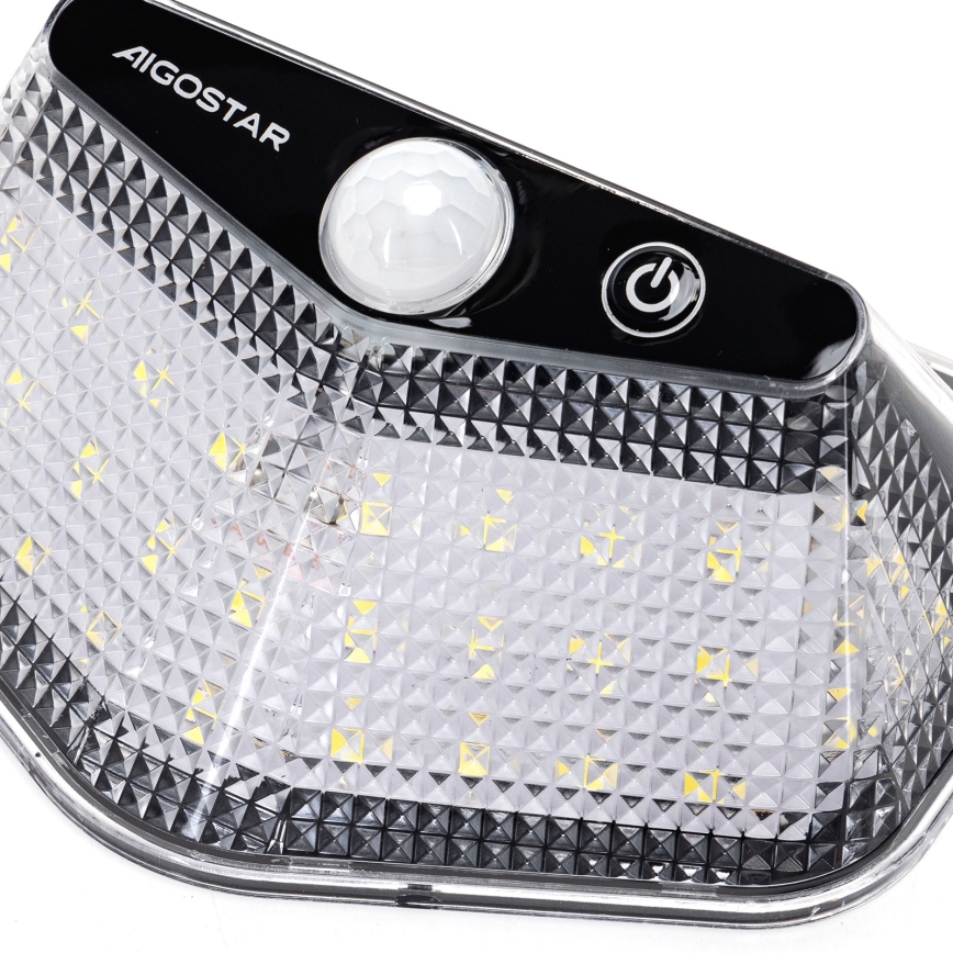 Aigostar - LED solarno svetlo sa senzorom LED/3,7V 6500K 500 mAh IP65 crna