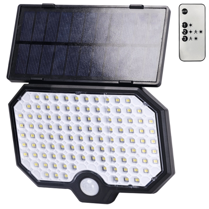Aigostar - LED solarna svetiljka sa senzorom pokreta LED/2,4W/3,7V 1800 mAh IP65