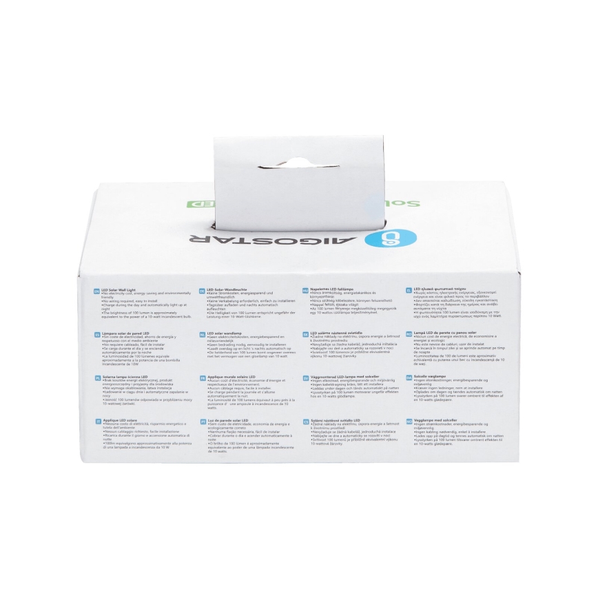 Aigostar - LED solarno zidno svetlo LED/4W/5,5V 2700K IP44