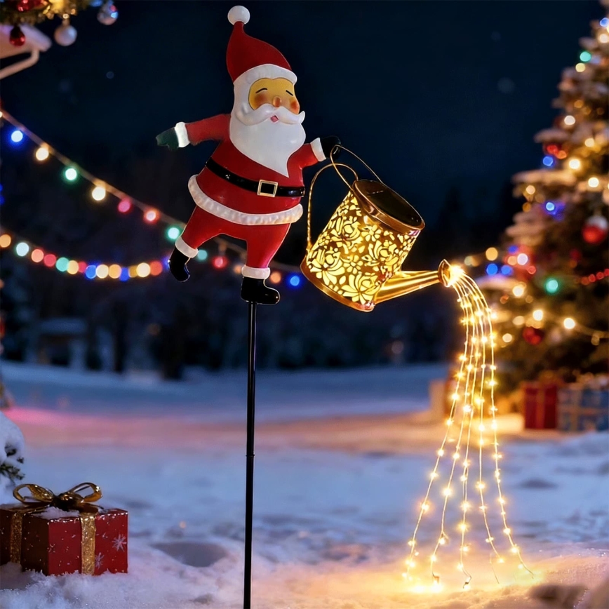 Aigostar - LED spoljna božićna dekoracija 120xLED/8 funkcija 80 cm IP44 Santa/topla bela