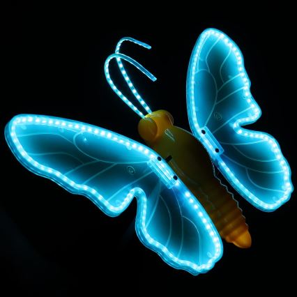 Aigostar - LED spoljašnja dekoracija 246xLED/9W/230V 42 cm IP44 leptir/plava