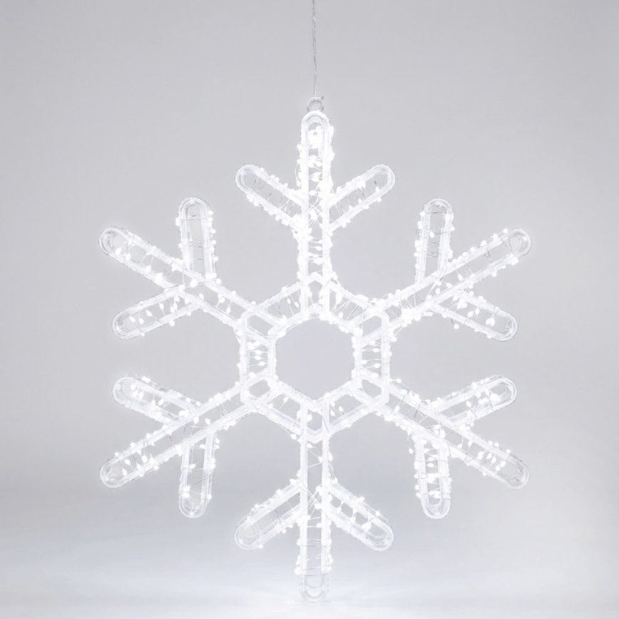 Aigostar - LED spoljašnja božićna dekoracija 540xLED/6W/230V IP44 hladno bela 45cm pahulja