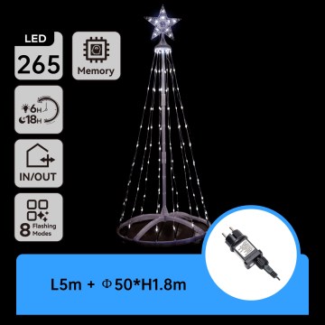 Aigostar - LED spoljašnja božićna dekoracija LED/3,6W/230V 180 cm IP44 hladno bela