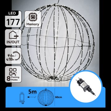 Aigostar - LED Spoljašnja božićna dekoracija LED/3,6W/230V 60 cm IP44 hladno bela