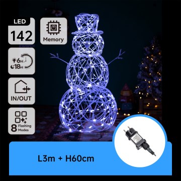 Aigostar - LED spoljašnja božićna dekoracija LED/3,6W/31/230V 6500K 60 cm IP44 snegović