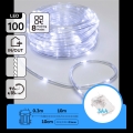 Aigostar - LED spoljašnja božićna girlanda 100xLED/8 funkcija 3xAA 10,3m IP44 hladno bela