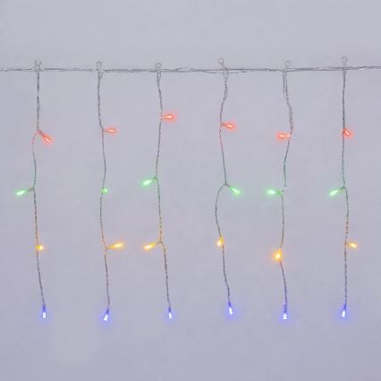 Aigostar - LED spoljašnji božićni niz 300xLED/8 funkcija 3xAA 18x0,4m IP44 višebojno