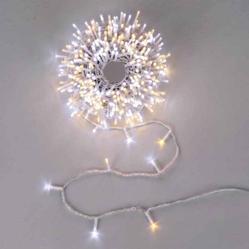 Aigostar - LED spoljna božićna girlanda 400xLED/8 funkcija 43m IP44 topla bela/hladna bela