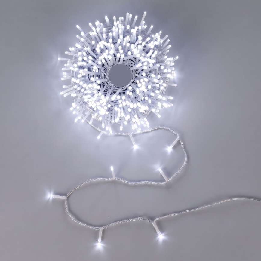 Aigostar - LED spoljašnja božićna girlanda 750xLED/8 funkcija 78m IP44 hladno bela