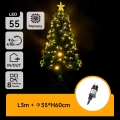 Aigostar - LED spoljašnja božićna jelka LED/3,6W/230V 60 cm IP44 topla bela
