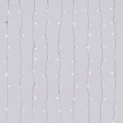 Aigostar - LED spoljašnji božićni lanac 192xLED/8 funkcija 3xAA 4,5x1,2m IP44 hladna bela