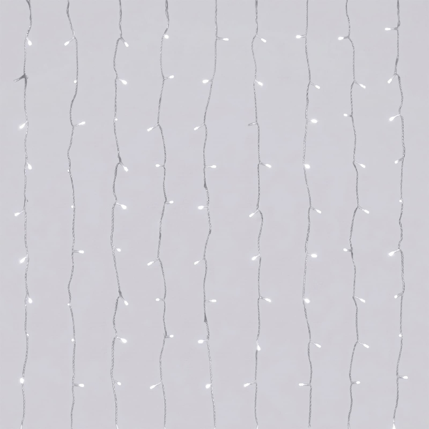 Aigostar - LED spoljašnji božićni lanac 192xLED/8 funkcija 3xAA 4,5x1,2m IP44 hladna bela