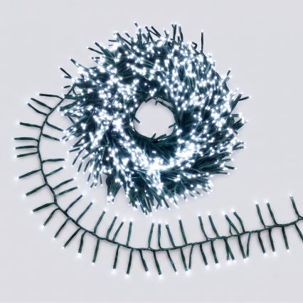 Aigostar - LED spoljašnja božićna svetleća girlanda 200xLED/8 funkcija 8m IP44 hladna bela