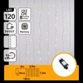 Aigostar - LED spoljašnja božićna svetlosna girlanda 120xLED/8 funkcija 3,9x1,2m IP44 topla bela