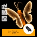 Aigostar - LED spoljašnja dekoracija 246xLED/9W/230V 42 cm IP44 leptir/višebojna