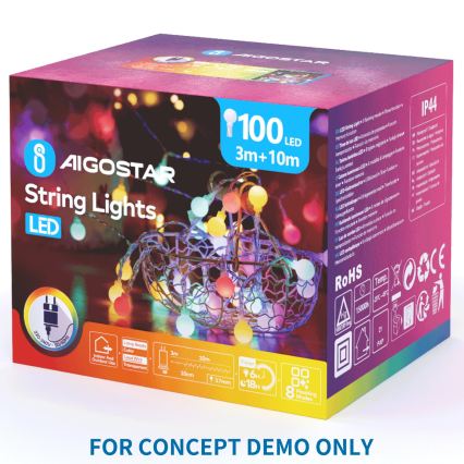 Aigostar - LED Spoljašnja dekoracija 372xLED IP44 hladno-bela leptir