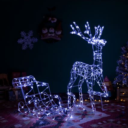 Aigostar - LED Spoljašnja dekoracija LED/3,6W/31/230V 6500K 90/45cm IP44 irvas sa saonicama