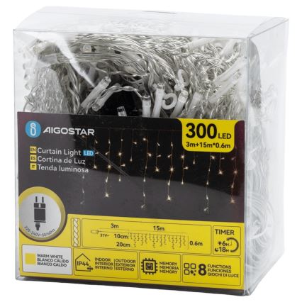 Aigostar - LED spoljašnja dekorativna svetlosna girlanda 75xLED/6W/230V 15x0,6m IP44 topla bela