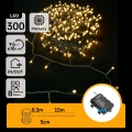 Aigostar-LED Spoljašnja girlanda 300xLED/8 funkcija 3xAA 15,3m IP44 topla bela