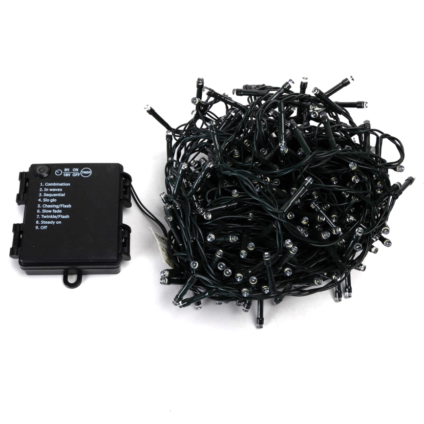 Aigostar - LED spoljni niz 400xLED/8 funkcija 4xAA 20,3 m IP44 višebojan