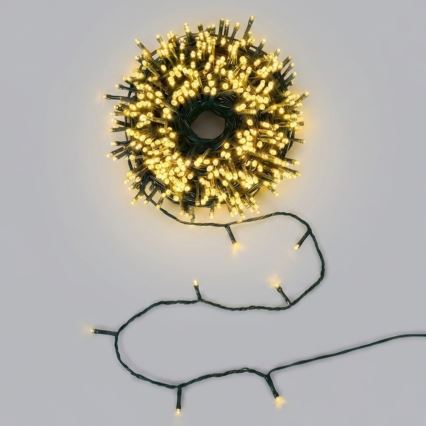 Aigostar - LED spoljašnje božićne lampice 1000xLED/8 funkcija 103m IP44 topla bela