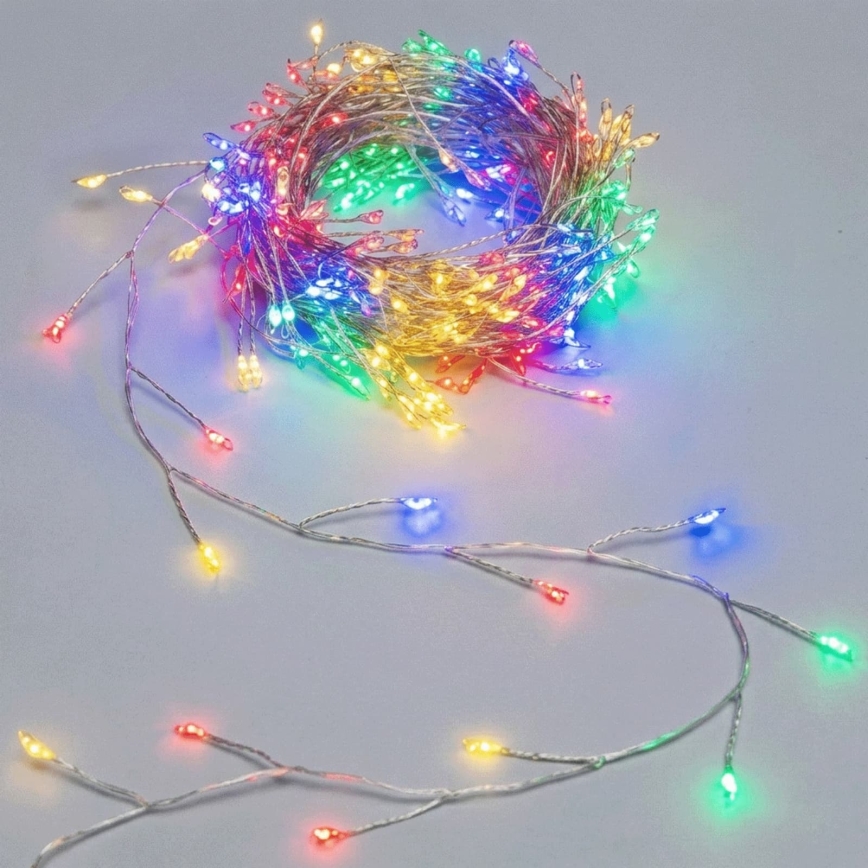 Aigostar - LED Spoljašnje božićne lampice 100xLED/8 funkcija 3xAA 3,3m IP44 višebojne