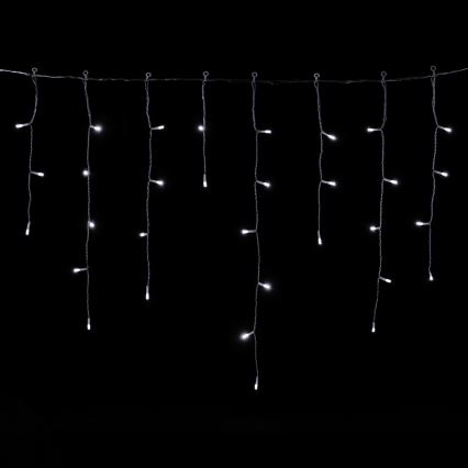 Aigostar - LED spoljašnje božićne lampice 300xLED/8 funkcija 3xAA 18x0,6 m IP44 hladno bela