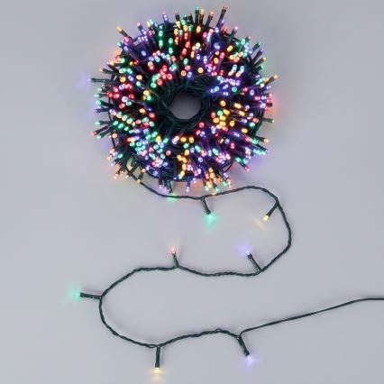Aigostar - LED spoljašnje božićne lampice 50xLED / 8 funkcija, 8 m, IP44, višebojne