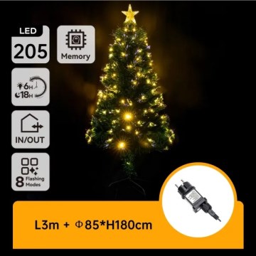 Aigostar - LED spoljašnji božićni bor LED/6W/230V 180 cm IP44 topla bela
