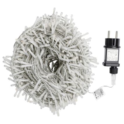 Aigostar - LED spoljni božićni lanac 1000xLED/8 funkcija 50m IP44 topla bela