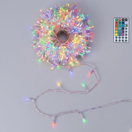 Aigostar - LED spoljašnja božićna girlanda 100xLED/7 funkcija 4xAA 10,3m IP44 višebojna + daljinski upravljač