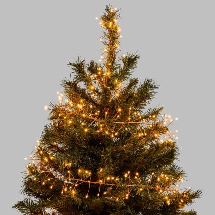 Aigostar - LED Spoljašnji božićni lanac 100xLED/8 funkcija 3xAA 3,3m IP44 topla bela