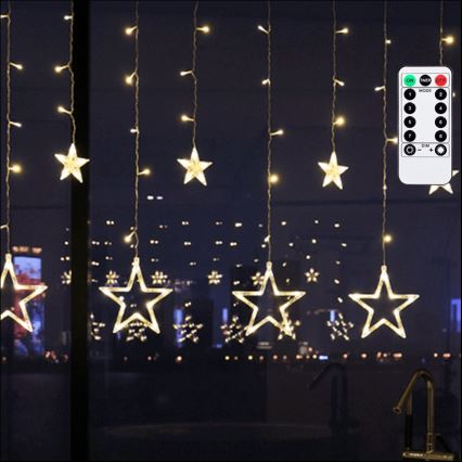 Aigostar - LED spoljašnja božićna girlanda 120xLED/8 funkcija 3x0,6 m IP44 topla bela + daljinski upravljač