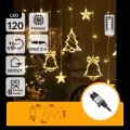 Aigostar - LED spoljašnji božićni lanac 120xLED/8 funkcija 3x0,6m IP44 topla bela + daljinski upravljač