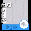 Aigostar - LED spoljašnji božićni lanac 192xLED/8 funkcija 3xAA 4,5x1,2m IP44 hladna bela
