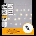 Aigostar - LED spoljašnji božićni lanac 200xLED 8x0,4m IP44 topla bela