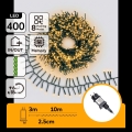 Aigostar - LED spoljašnji božićni lanac 400xLED/8 funkcija 13m IP44 toplo belo